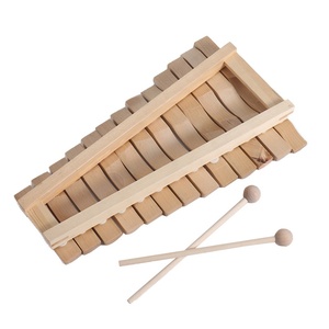 Glockenspiel en bois naturel à 13 tons, instrument de percussion pour enfants, jouet musical d'éducation précoce, vente en gros - Product Image 3