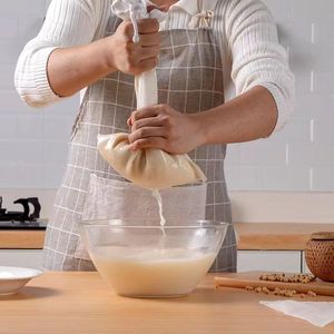 Sojabonenmelk Filterzak Keuken Gaas Huishoudelijk Sap Wijnfilter Resten Zak Mesh Fruit En Groente Zeef - Product Image 2
