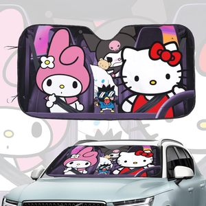 Dibujos animados personajes Kawaii parabrisas parasol accesorios de coche cubiertas de <span class=keywords><strong>volante</strong></span> para la mayoría de los coches - Product Image 3