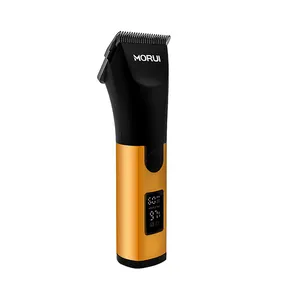 MORUI D Series Professional Cordless Rechargeable Pet Hair Clipper Detachable Pet Clipper Blade 10# 4F 5F 7F 3-3/4F Blade GOLD