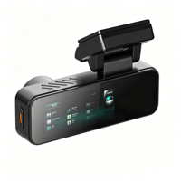 Caméra de tableau de bord WIFI HD double objectif (avant 2K et arrière 1080P) avec contrôle par application, WDR et surveillance de stationnement 24h/24