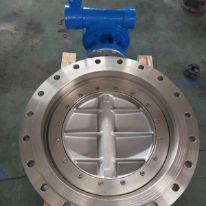 วาล์วผีเสื้อไฟฟ้าแบบมีหน้าแปลนสแตนเลส D671X/W-16P ทนความร้อนสูง แบบสองชั้น สามชั้น  ซีลแข็งแบบเอ็กเซนตริก - Product Image 4