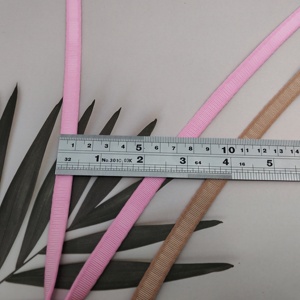 Cintura elástica de nailon con rayas arcoíris, banda elástica brillante de 14mm, zapatos antideslizantes para el hogar, muestra gratuita sostenible al por mayor - Product Image 4
