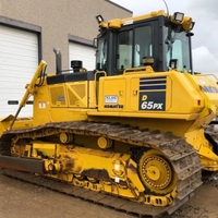 Bulldozer Komatsu D65 d'occasion avec peinture d'origine, chenilles, transmission hydrostatique, haute qualité, à vendre à bas prix