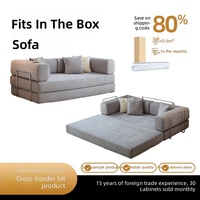 Meilleure vente transfrontalière : Canapé-lit compact 32D à compression, pliable, double usage, en mousse, pour petits appartements et salons