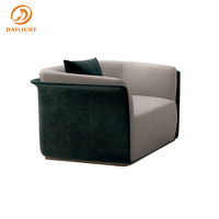 Fournisseur chinois de canapés en velours gris uniques pour boutique, fauteuils de détente sur Alibaba pour la Turquie