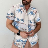 2023 nouveau Design vêtements pour hommes à manches courtes boutonné T-Shirt Streetwear surdimensionné concepteur hawaïen T-Shirt pour hommes élégant