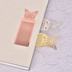 A Bookmark 1PC Cute Butterfly Cross Stitch Metal Bookmark For Book Paper DIY Needlework Embroidery Crafts Magnetic Bookmarks