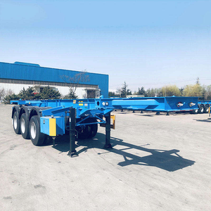Châssis de <span class=keywords><strong>remorque</strong></span> <span class=keywords><strong>plateau</strong></span> à 3 essieux de 30/40 pieds (48 pieds) pour le transport de conteneurs, à vendre - Product Image 3