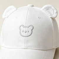 Gorra de Béisbol Deportiva de 6 Paneles con Visera para Bebés, Unisex, de Poliéster/Algodón, con Diseño Adorable para Niños