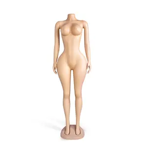 PE plastic Plus-size brazilian style butt BBL female mannequin woman dummy big bust ass manikin