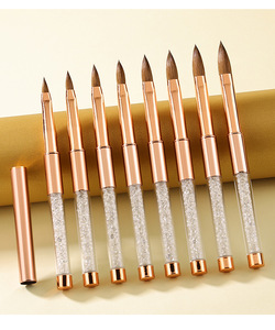 Pinceau à ongles professionnel en pur Kolinsky pour la sculpture 3D, l'extension d'ongles, la poudre acrylique, la manucure, utilisation en salon - Product Image 4