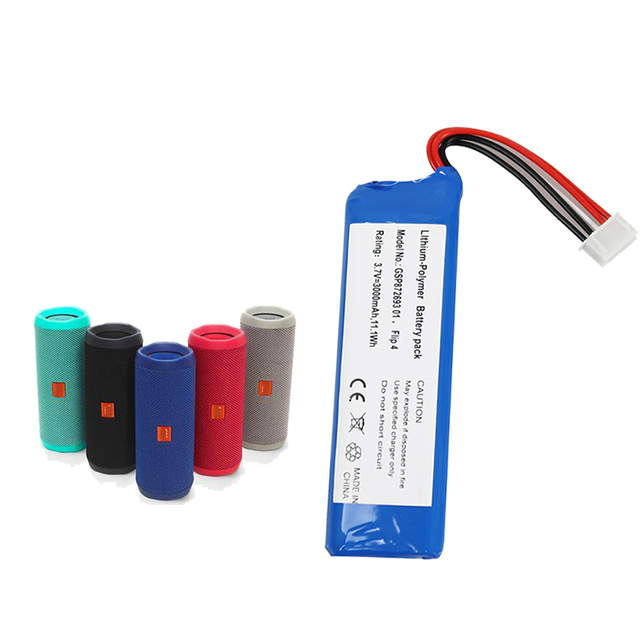 High Quality 3.7V 3000mAh Rechargeable Li-ion Flip 4 Flip4 Batteries Lithium Ion Battery for Speaker GSP872693 Device