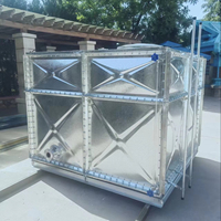 Réservoir d'eau intégré BDF de qualité alimentaire pour usage domestique, réservoir hybride modulaire à connexion par boulons pour zones à eau dure