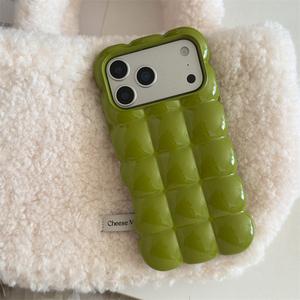 เคสโทรศัพท์สีพื้นทรงใหม่สไตล์สาวหวานสำหรับ iPhone 17 Air 16 15 Plus Pro Max, เคส iPhone 18 Pro Max 2026 แบบ 3 มิติ - Product Image 2