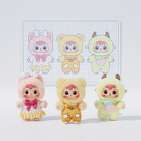 Caja Sorpresa de Peluches ODM OEM, Fabricante M, Mini Peluche Personalizable con Forma de Animal, Llavero Colgante, Caja Sorpresa