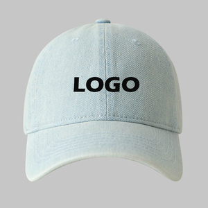 Cappellini da Baseball di Alta Qualità in Denim Lavato per Uomo e Donna, Non Strutturati, Regolabili, con Logo Ricamato Personalizzato - Product Image 4