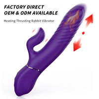 S-HANDE 9 Fréquences, Machine à Vibrations Chauffante et Pénétrante, Jouets Vibrants Lapin, Vibrateurs pour Femmes