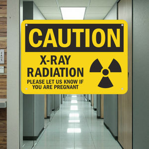 अनुकूलन योग्य एल्यूमीनियम धातु एक्स-रे सावधानी ने क्लीनिकों और प्रयोगशालाओं के सुरक्षा उत्पाद के लिए गर्भावस्था के खतरे की चेतावनी - Product Image 3