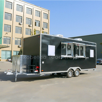 Robetaa remorque de caravane alimentaire remorque de camion de nourriture restaurant mobile entièrement équipé imbisswagen foodtruck