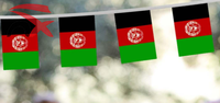 Drapeau de pays personnalisé drapeau de vacances en polyester national chaîne afghan drapeau de bruant pour la décoration
