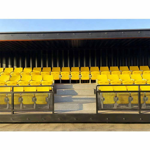 โรงงานจีนจำหน่ายโดยตรง โซลูชั่นที่นั่งผู้เล่นสำหรับสนามกีฬาฟุตบอล คอนเทนเนอร์แกรนด์สแตนด์ ที่นั่งแบบเคลื่อนย้ายได้ - Product Image 3