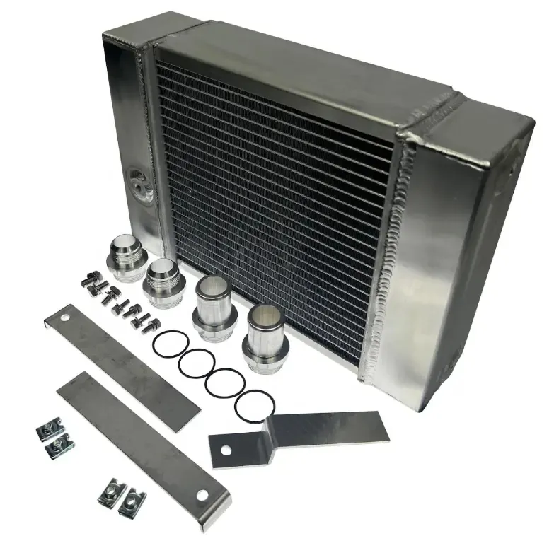 Kunden spezifischer universeller Aluminium kühler für Drag Race Kühlmittel kühler halber Größe ohne Lüfter 16AN