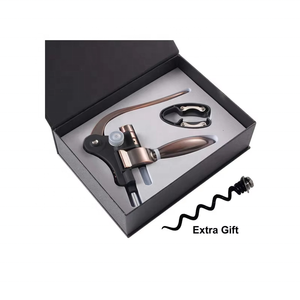 Sacacorchos de Vino de <span class=keywords><strong>Bronce</strong></span> Antiguo Rojo de Lujo en Caja de Regalo Negra con Incrustaciones Luminosas - Product Image 4