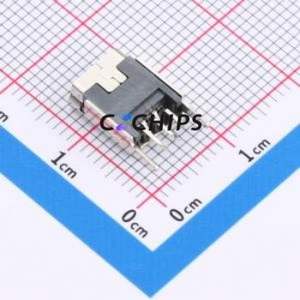 U-M-M5DD-W-4 USB Connector Through hole Component (THT) Connector Mini-B USB 2.0 Female Through Hole - Product Image 2