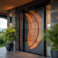 Porte de chambre intérieure moderne en bois massif, surface finie, imperméable, résistante à l'humidité, isolation acoustique, écologique