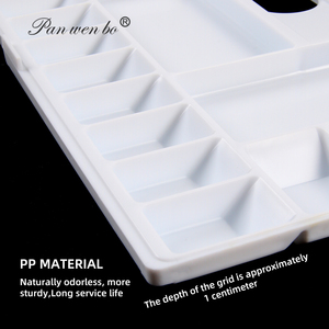 Paleta <span class=keywords><strong>de</strong></span> pintura <span class=keywords><strong>de</strong></span> acuarela <span class=keywords><strong>de</strong></span> plástico Premium <span class=keywords><strong>de</strong></span> 18 pozos portátil, paleta <span class=keywords><strong>de</strong></span> pintura plegable hidratante profesional, caja <span class=keywords><strong>de</strong></span> viaje amigable - Product Image 5