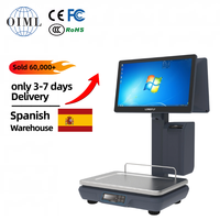 LongFly Android OIML Hardware Punto Venta Registro POS Pantalla táctil Caja registradora con báscula AI Báscula de pesaje