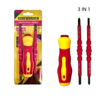 Jeu de tournevis isolés pour électricien 18-en-1 DIY OEM, embouts Torx, Phillips, plats et hexagonaux en acier CRV avec étui de rangement