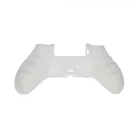 Housse de protection souple en silicone de couleur blanche unie pour manette PS5, protège-manette de jeu