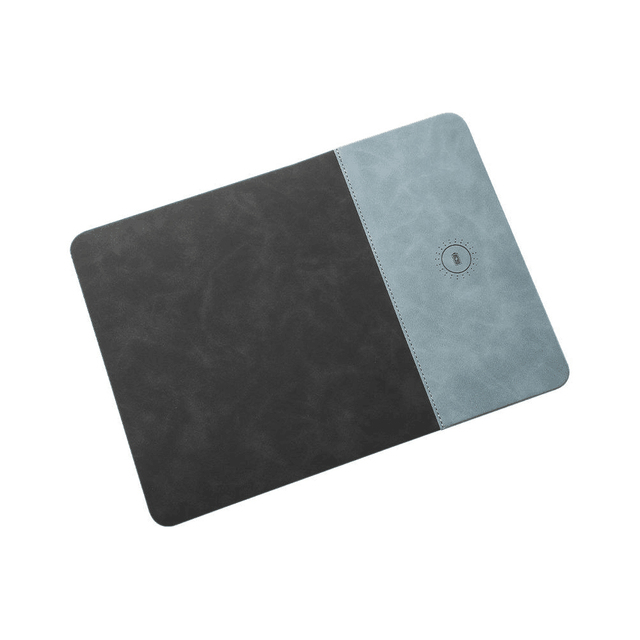 15W Fast Wireless Charging Mouse Pad with Ultra-Smooth Surface Non-Slip Rubber Base Waterproof Office Desk Pad in Stock