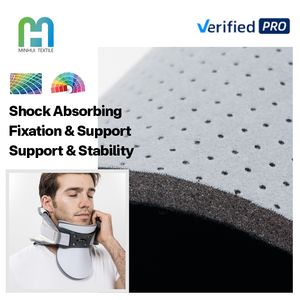 Rouleau de mousse perforée de 6 mm à coudre, tissu élastique en velcro, doublure en velours doux pour collier cervical, correction de la posture au bureau - Product Image 1