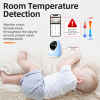 Nueva Cámara Inteligente para Monitoreo de Mascotas, Audio Bidireccional, Seguridad Inalámbrica, WiFi Inteligente, Aplicación, Visión Nocturna HD, Pantalla de 3.6 Pulgadas, Ángulo Amplio de 360°