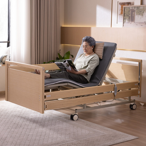 Tecforcare OEM y ODM Cama de enfermería eléctrica Cama de cuidado médico en el hogar para ancianos Cama de <span class=keywords><strong>hospital</strong></span> eléctrica de madera con giro - Product Image 5