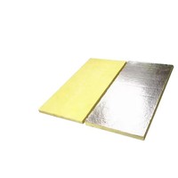 Laine de verre acoustique sans formaldéhyde, isolation thermique, panneau de laine de verre avec feuille d'aluminium