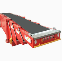 Convoyeur à bande flexible mobile Convoyeur télescopique combiné pour le déchargement de chargement d'entrepôt de système de convoyeur de camion de conteneur