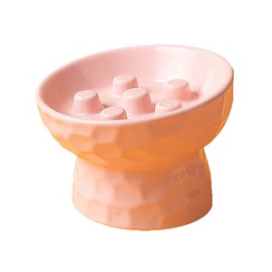 Cuenco de cerámica para gatos, cuenco de alimentación lenta, cuenco para comida de perros/mascotas de raza pequeña, que protege el cuello, con patas altas para evitar ahogo, para gatos/perros - Product Image 1