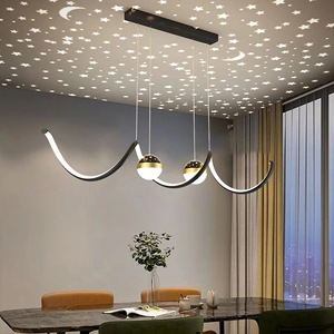 Lustres Led 100CM pour Salon <span class=keywords><strong>Salle</strong></span> <span class=keywords><strong>À</strong></span> <span class=keywords><strong>Manger</strong></span> Lampe Suspendue De Style Moderne pour <span class=keywords><strong>Suspension</strong></span> De Plafond Conception Lustres Luminaires - Product Image 2