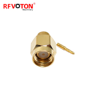 Conector Coaxial RF SMA Macho para Cable RG141 RG402 RG-402, Tipo Soldadura y Crimpado