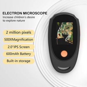 2.0 Inch IPS <strong>Handheld</strong> Digital <strong>Microscope</strong> Portable 500x Magnification 8 Adjustable 3-Level LED Lights <strong>USB</strong> Compatible For - Product Image 3