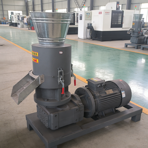 Máquina de Pellets Vertical de Matriz Plana de Alta Eficiencia y Ahorro Energético, Motor de 22KW, Producción de 200-300kg/h para Agricultura y Silvicultura - Product Image 1