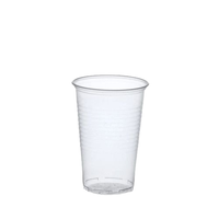 Vente en gros de gobelets jetables en plastique PET de 98 mm de diamètre, gobelets transparents pour boissons froides avec couvercles, en vrac pour usage commercial