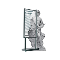 Écran d'affichage LED Totem OLED transparent tactile AI de 55 pouces, Full HD, 43 % de transmissivité, nouveau support publicitaire vidéo artistique