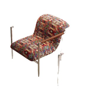 Poltrona Singola Moderna in Tessuto, Divano Contemporaneo di Lusso per Soggiorno, Balcone e Relax - Product Image 5