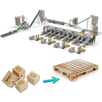 Équipement de travail du bois Machine de recyclage de sciure de bois Machine de fabrication de blocs de palettes de sciure de bois