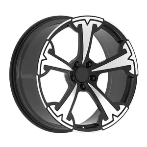 19 20 22 pulgadas 1 pieza negro mecanizado eléctrico forjado personalizado 5x110 ruedas en blanco para Tesla modelo S